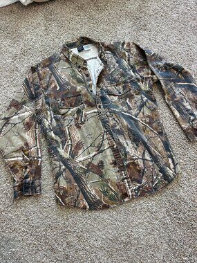Realtree camo button-up shirt, adult XL